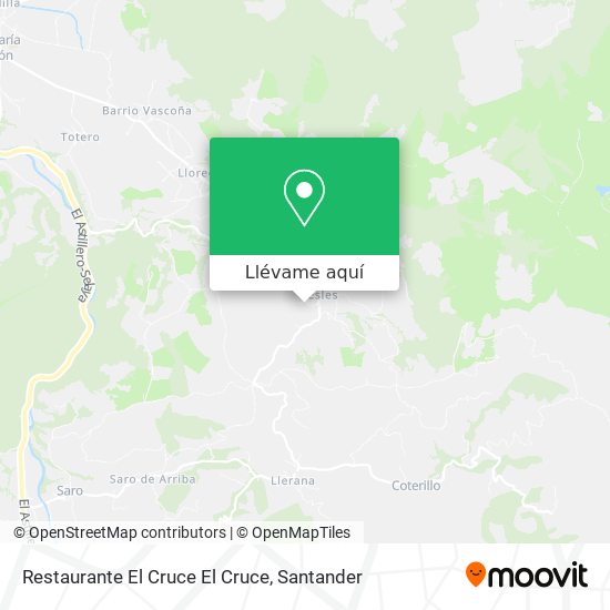 Mapa Restaurante El Cruce El Cruce