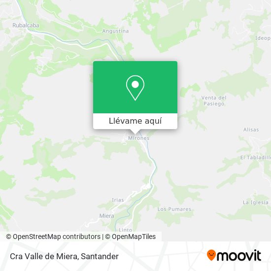 Mapa Cra Valle de Miera