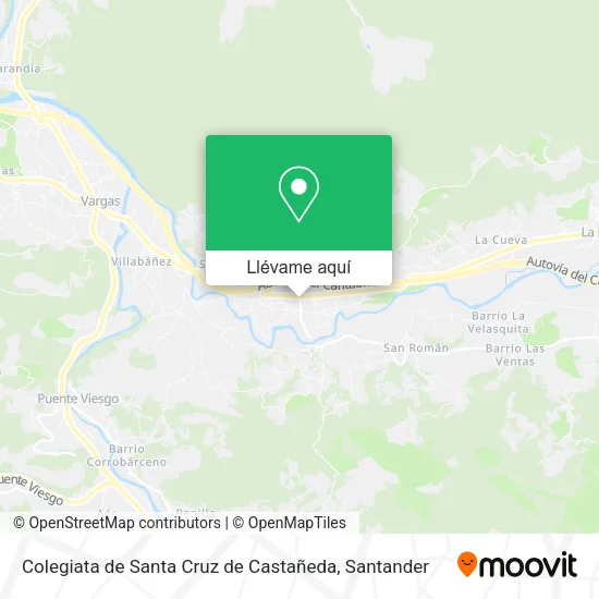 Mapa Colegiata de Santa Cruz de Castañeda