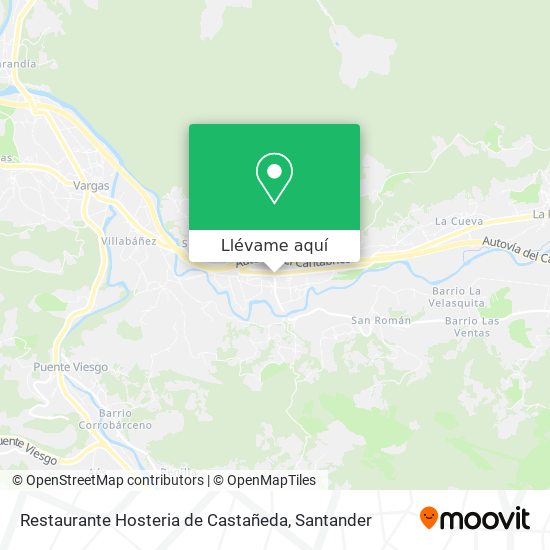 Mapa Restaurante Hosteria de Castañeda