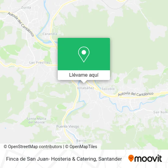 Mapa Finca de San Juan- Hosteria & Catering
