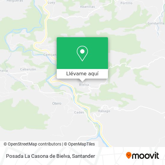 Mapa Posada La Casona de Bielva