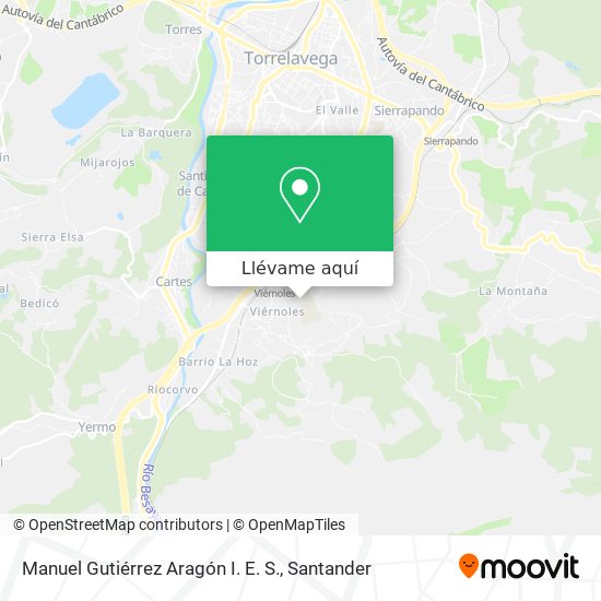 Mapa Manuel Gutiérrez Aragón I. E. S.
