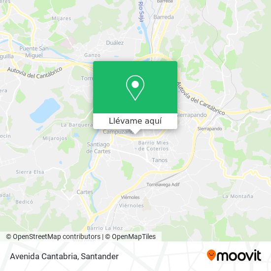 Mapa Avenida Cantabria