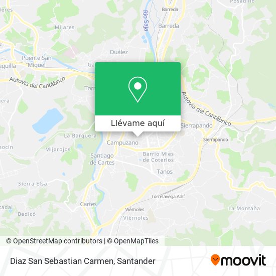 Mapa Diaz San Sebastian Carmen