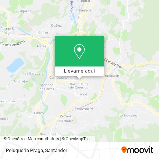 Mapa Peluqueria Praga