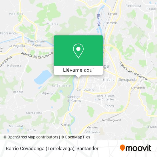 Mapa Barrio Covadonga (Torrelavega)