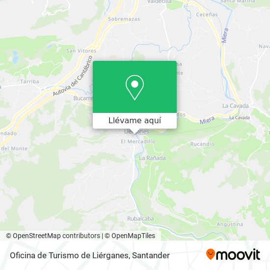 Mapa Oficina de Turismo de Liérganes