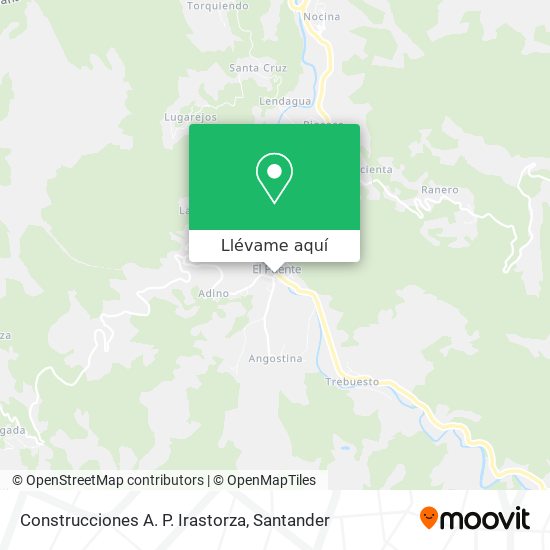 Mapa Construcciones A. P. Irastorza
