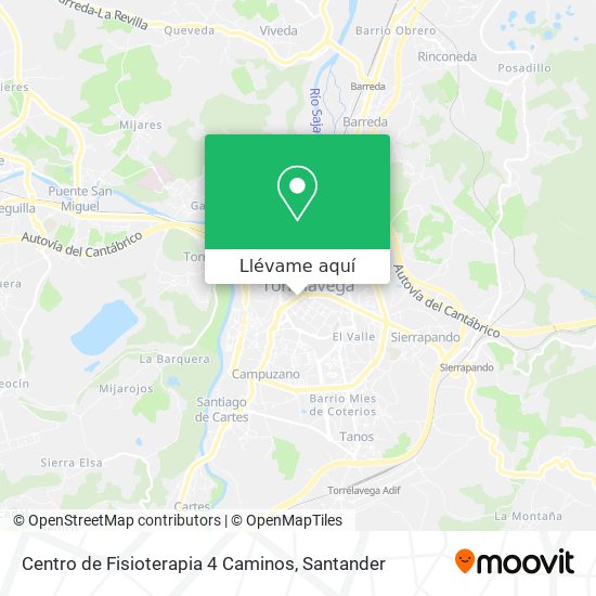 Mapa Centro de Fisioterapia 4 Caminos