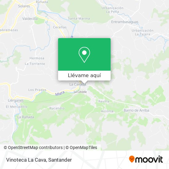 Mapa Vinoteca La Cava
