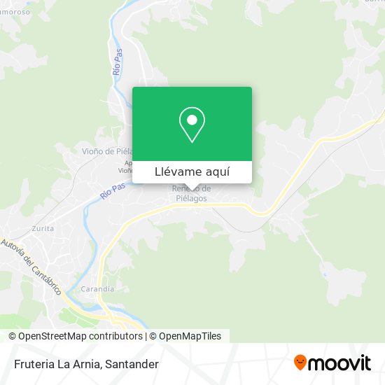 Mapa Fruteria La Arnia