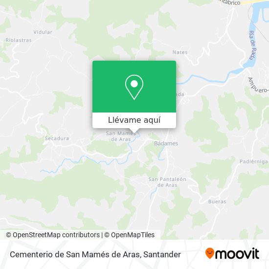 Mapa Cementerio de San Mamés de Aras
