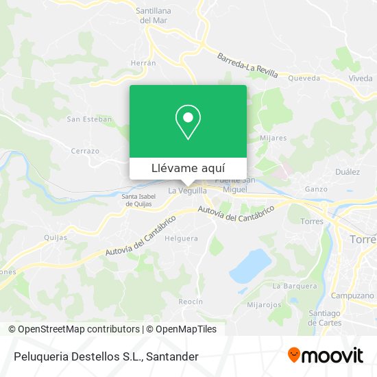 Mapa Peluqueria Destellos S.L.