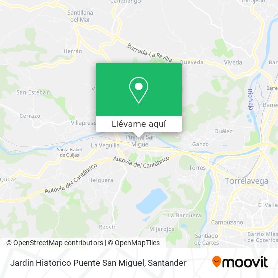 Mapa Jardin Historico Puente San Miguel