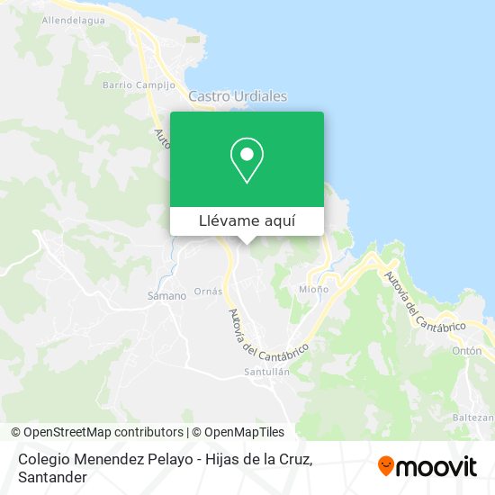 Mapa Colegio Menendez Pelayo - Hijas de la Cruz