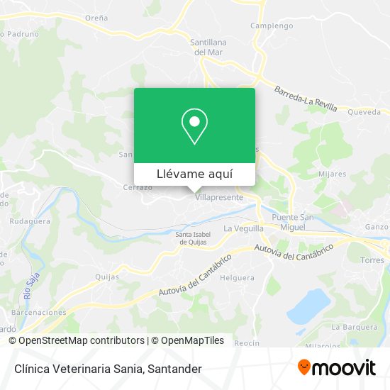 Mapa Clínica Veterinaria Sania