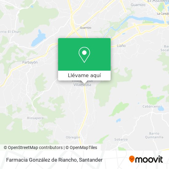 Mapa Farmacia González de Riancho