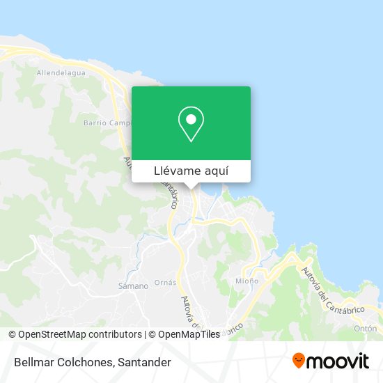 Mapa Bellmar Colchones