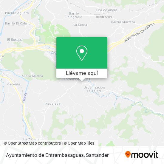 Mapa Ayuntamiento de Entrambasaguas