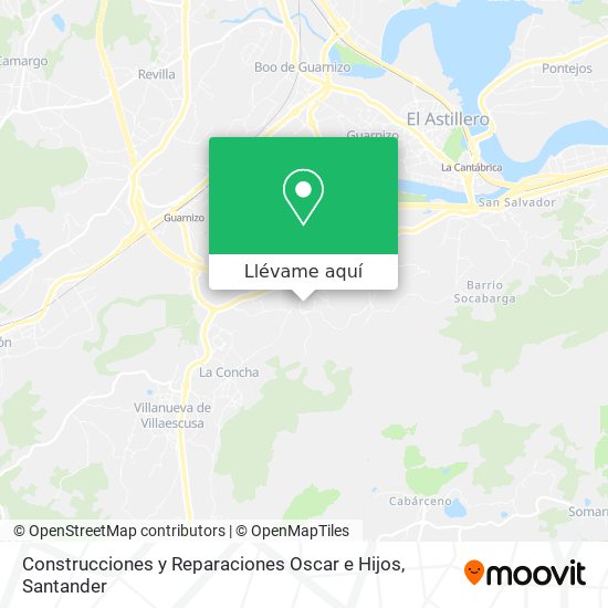 Mapa Construcciones y Reparaciones Oscar e Hijos