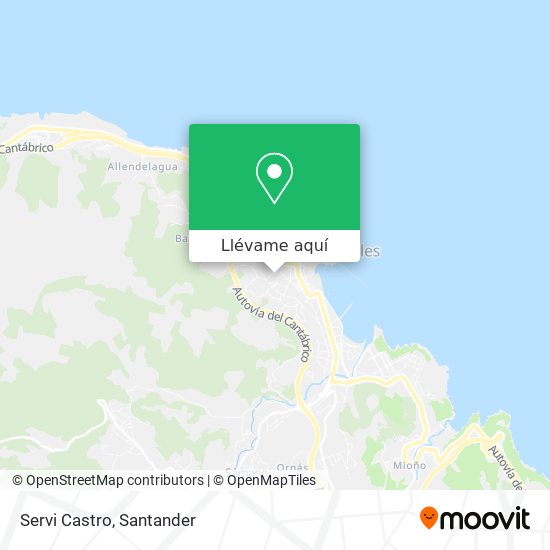 Mapa Servi Castro