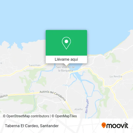 Mapa Taberna El Cardeo