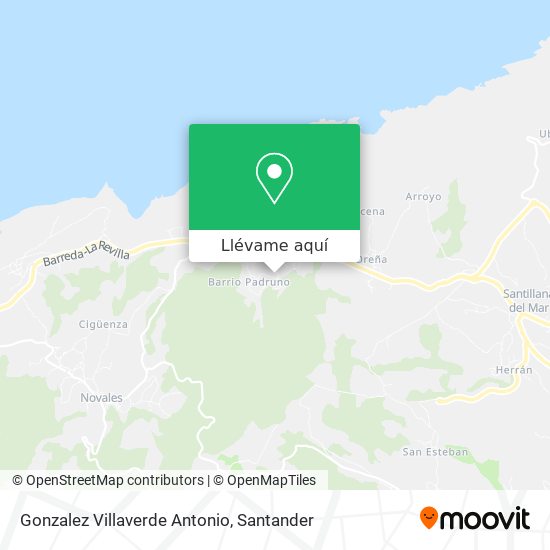 Mapa Gonzalez Villaverde Antonio