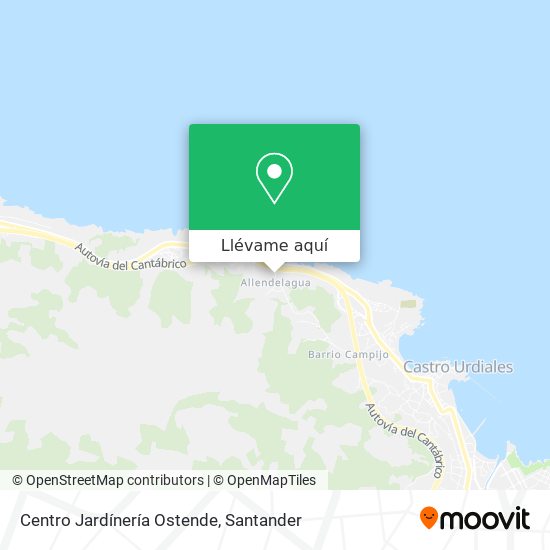 Mapa Centro Jardínería Ostende