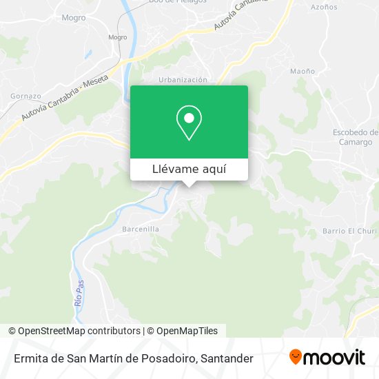 Mapa Ermita de San Martín de Posadoiro