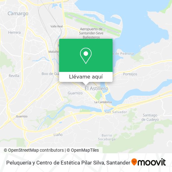 Mapa Peluquería y Centro de Estética Pilar Silva