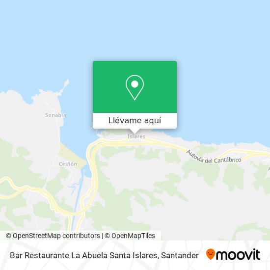 Mapa Bar Restaurante La Abuela Santa Islares
