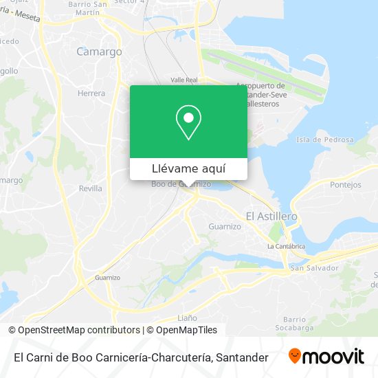 Mapa El Carni de Boo Carnicería-Charcutería