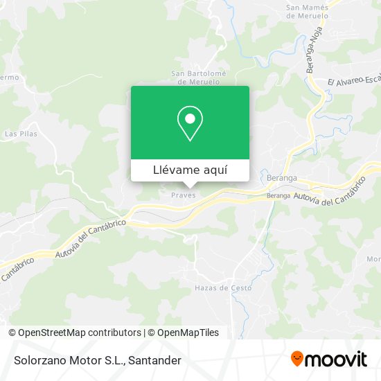 Mapa Solorzano Motor S.L.