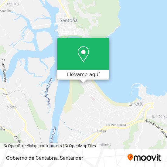 Mapa Gobierno de Cantabria