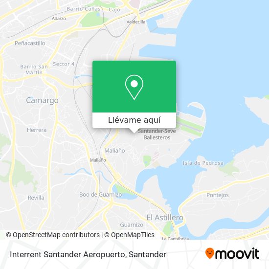 Mapa Interrent Santander Aeropuerto