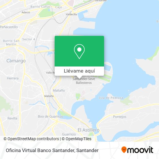 Mapa Oficina Virtual Banco Santander