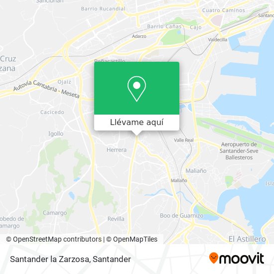 Mapa Santander la Zarzosa
