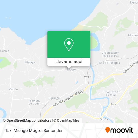 Mapa Taxi Miengo Mogro