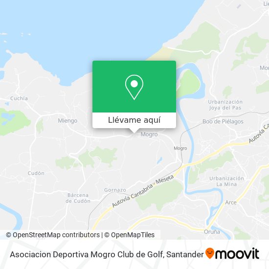 Mapa Asociacion Deportiva Mogro Club de Golf