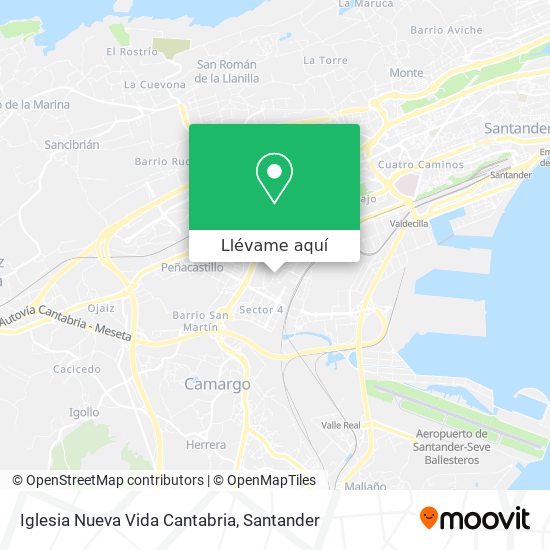 Mapa Iglesia Nueva Vida Cantabria