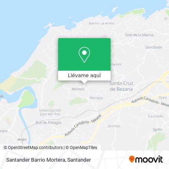 Mapa Santander Barrio Mortera