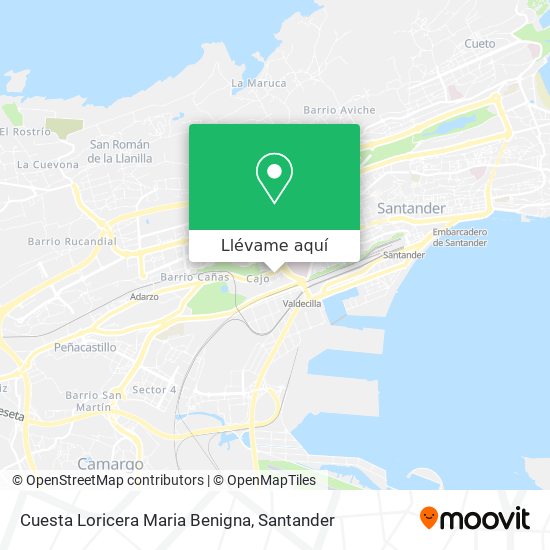Mapa Cuesta Loricera Maria Benigna
