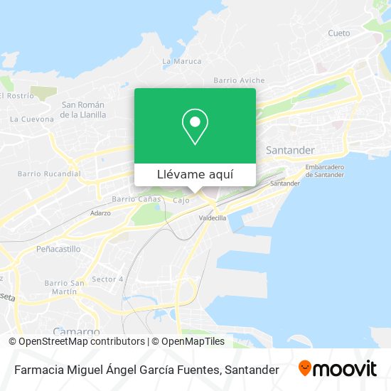 Mapa Farmacia Miguel Ángel García Fuentes