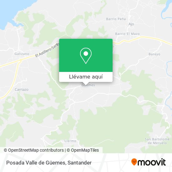 Mapa Posada Valle de Güemes