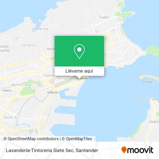 Mapa Lavandería-Tintorería Siete Sec