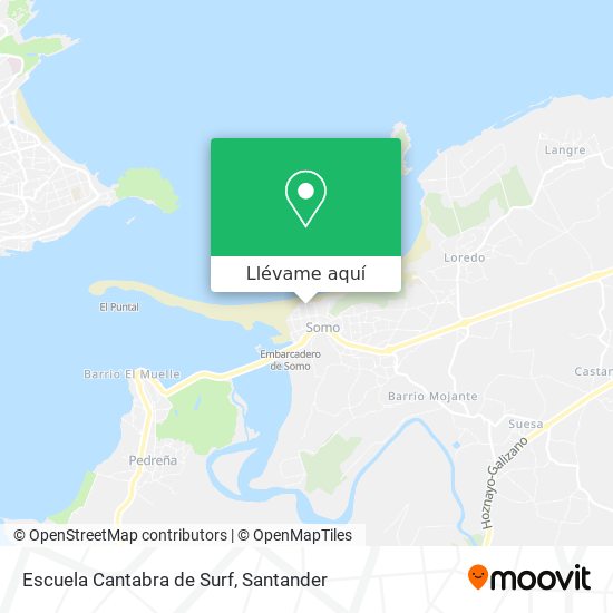 Mapa Escuela Cantabra de Surf