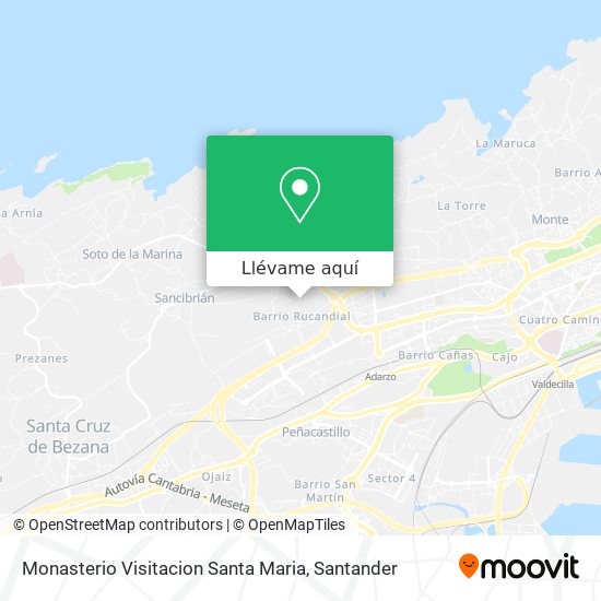 Mapa Monasterio Visitacion Santa Maria