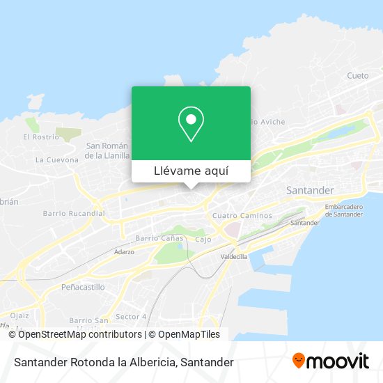 Mapa Santander Rotonda la Albericia