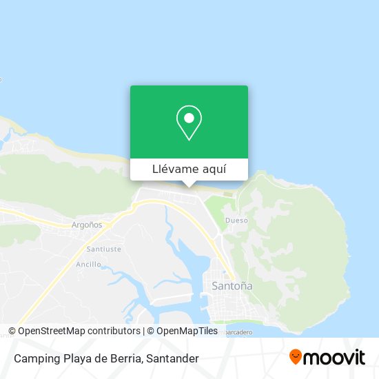 Mapa Camping Playa de Berria